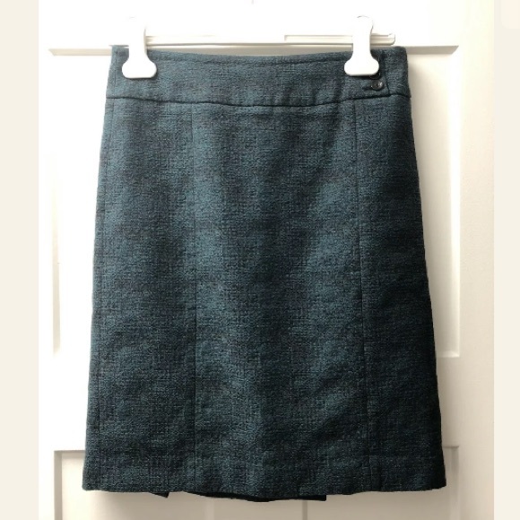 Ann Taylor Straight Tweed Multi-Color Skirt Size 4 - Picture 1 of 8
